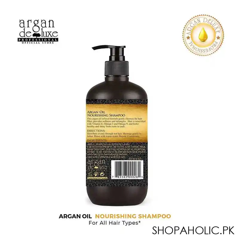 Argan De Luxe Argan Oil Nourishing Shampoo, Cleans & Nourishes, 300ml - Image 6