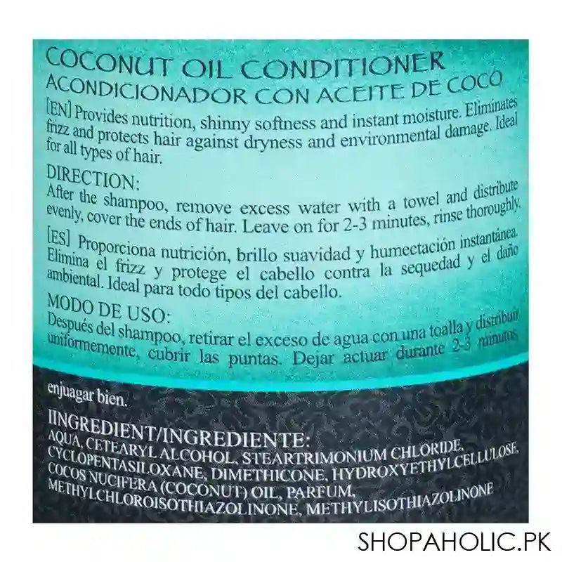 Argan De Luxe Coconut Oil Conditioner, 300ml - Image 3