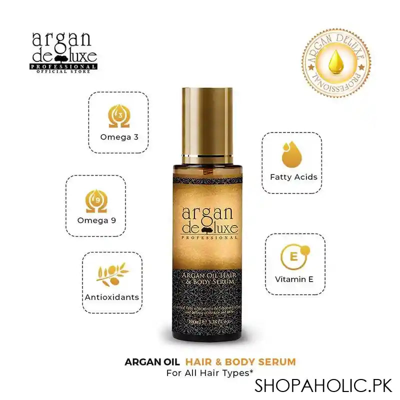 Argan Deluxe Argan Oil Hair & Body Serum, 100ml - Image 7