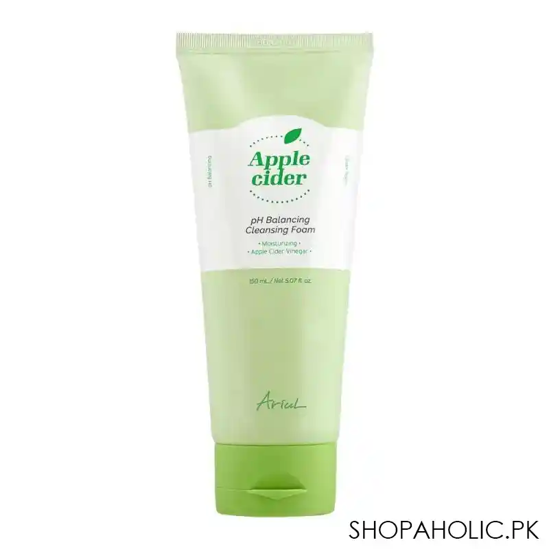 ariul apple cider ph balancing cleansing foam, 150ml main image