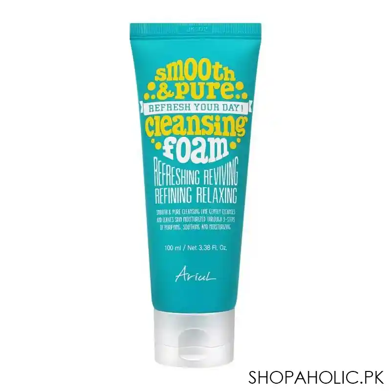 ariul smooth & pure cleansing facial foam, 100ml main image