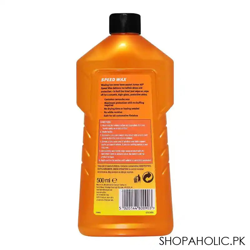 Armor All Speed Wax, 500ml - Image 3