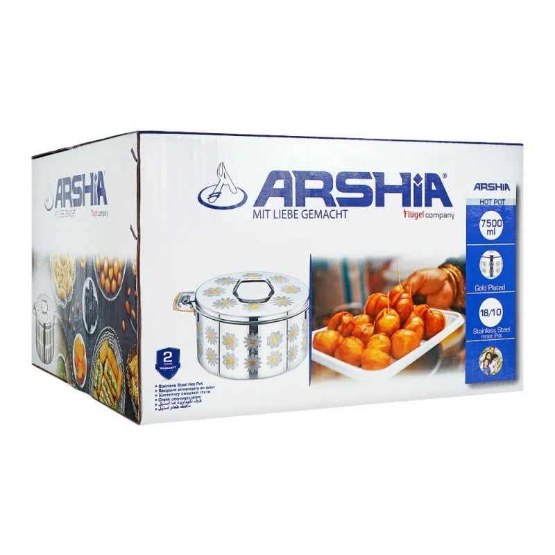 arshia stainless steel hotpot, 7500ml, hp110 2712 image2