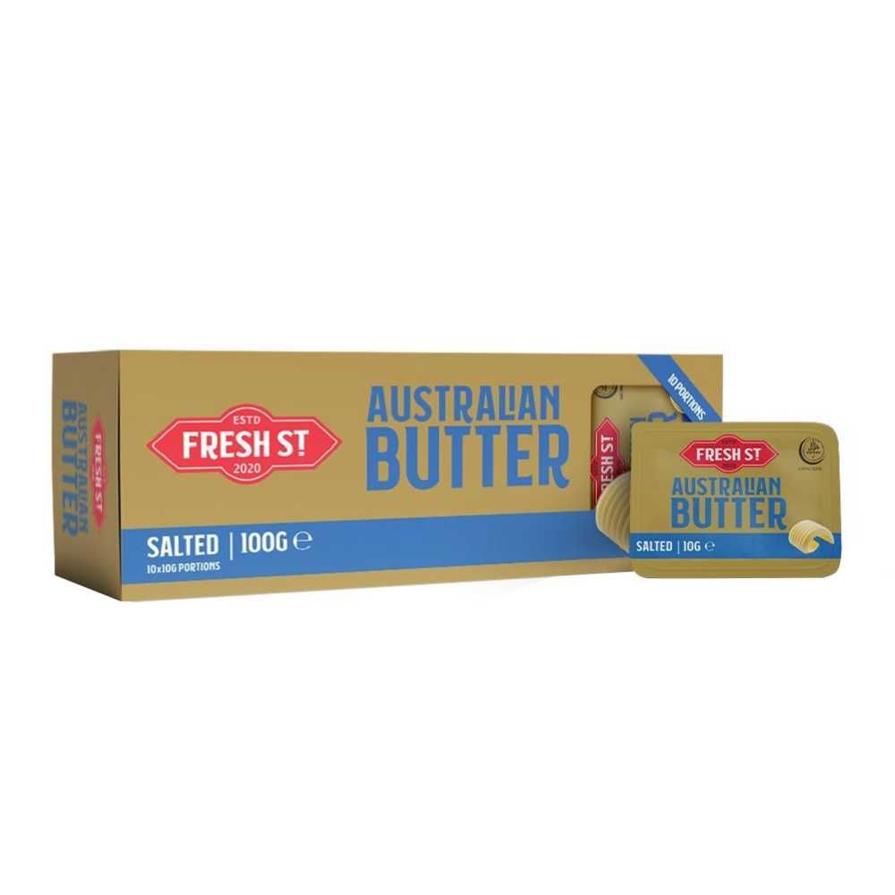 Fresh Street Australian Salted Butter 10x10gm Portions - Image 3