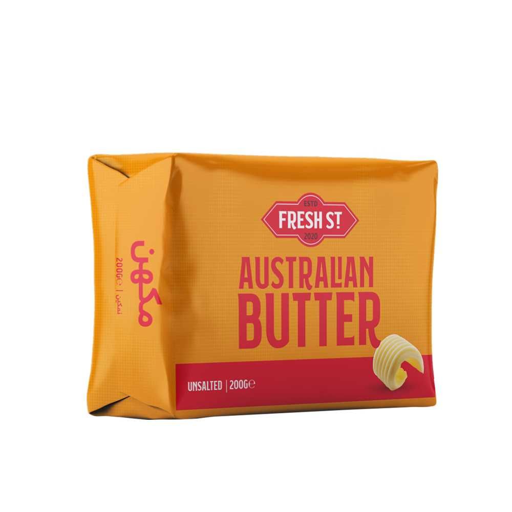 Fresh Street Australian Butter, Unsalted, 200g - Main Image