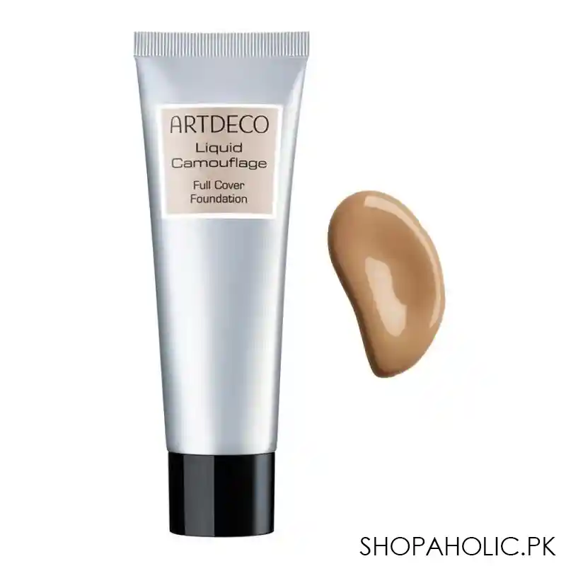 artdeco liquid camouflage full cover foundation, 38 warm summer honey main image