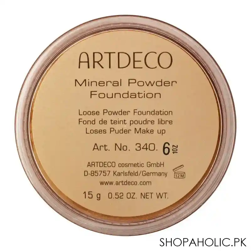 artdeco mineral powder foundation, 6 warm honey image2