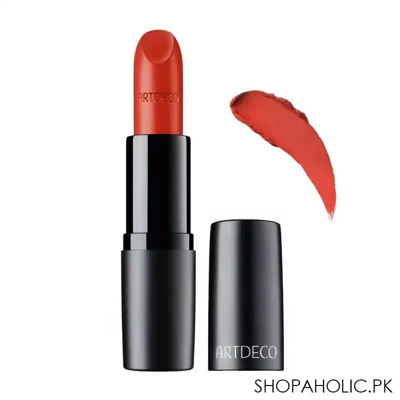 artdeco perfect mat lipstick, 112 orangey red main image