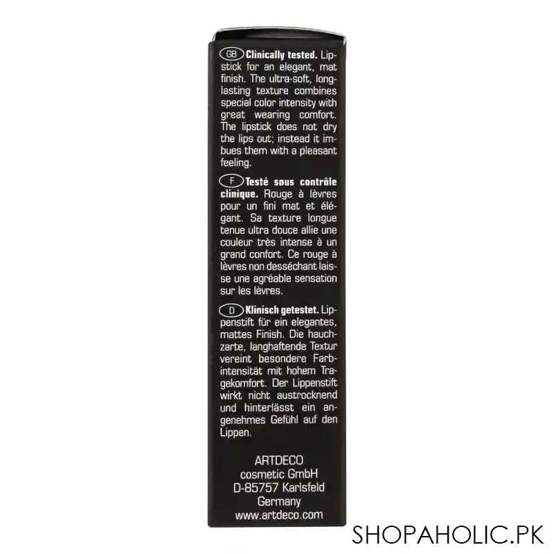 artdeco perfect mat lipstick, 116 poppy red image5