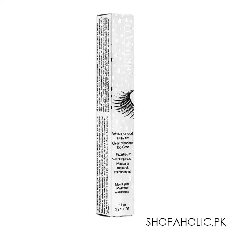 artdeco waterproof maker clear mascara top coat, 11ml image2