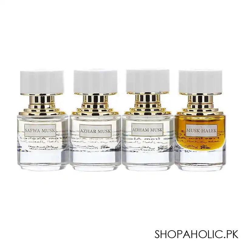 Asghar Ali Musk Collection Attar, For Men and Women, 4x10ml - Main Image