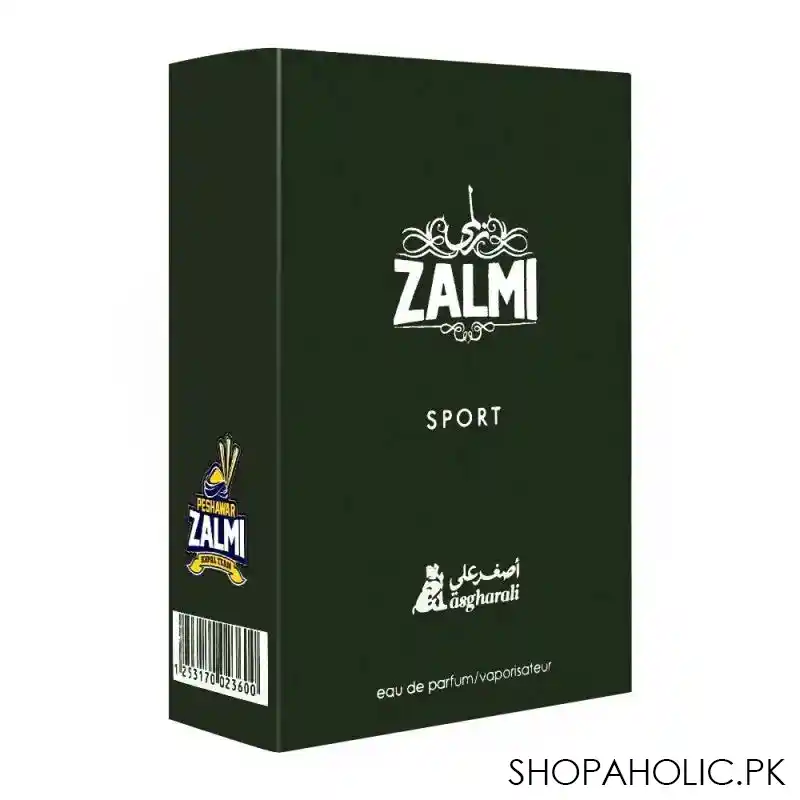 asgharali zalmi sport green eau de parfum, fragrance for men, 50ml main image