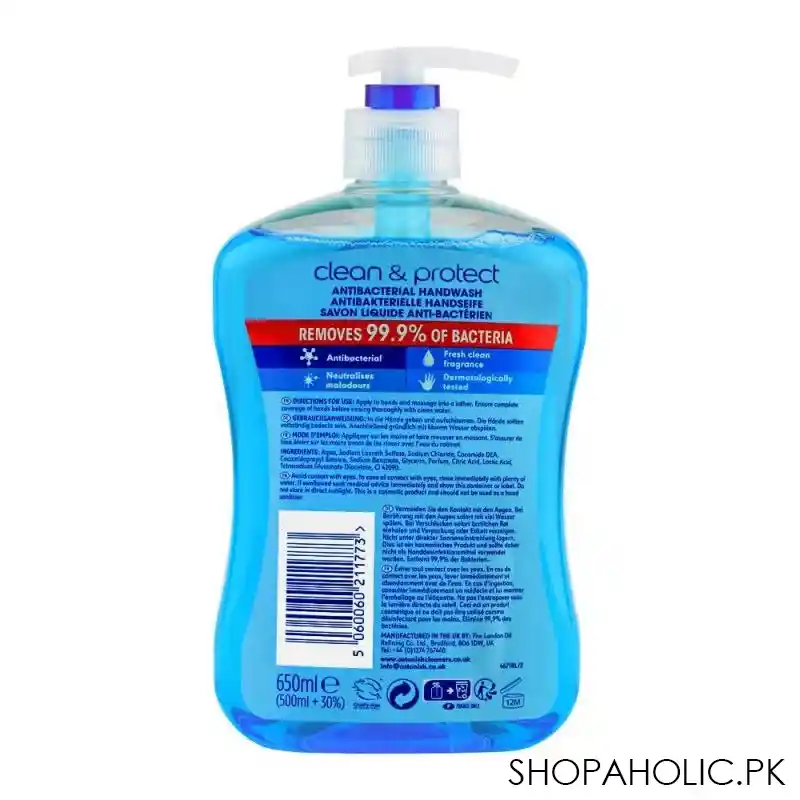 astonish clean & protect antibacterial hand wash, 650ml image2