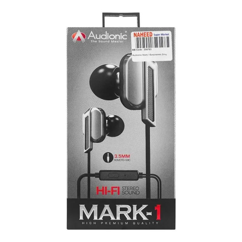 audionic mark i earphones, grey image3