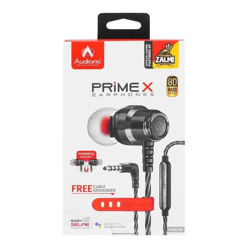 audionic prime x powerful magnet earphones, gun metal image4