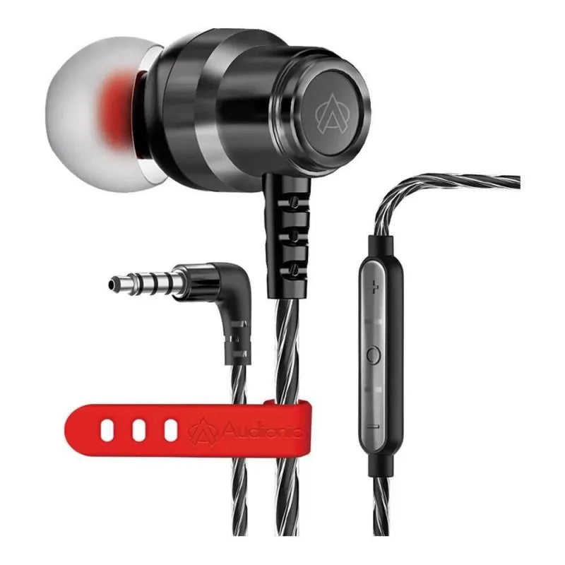 audionic prime x powerful magnet earphones, gun metal main image