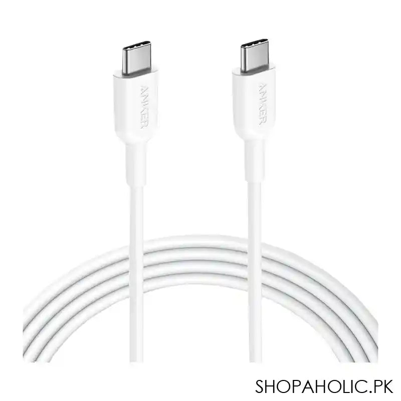 Aukey Impulse Braided CC 0.9m Nylon Braided USB-C To C Cable, White, CB-CD45 - Main Image