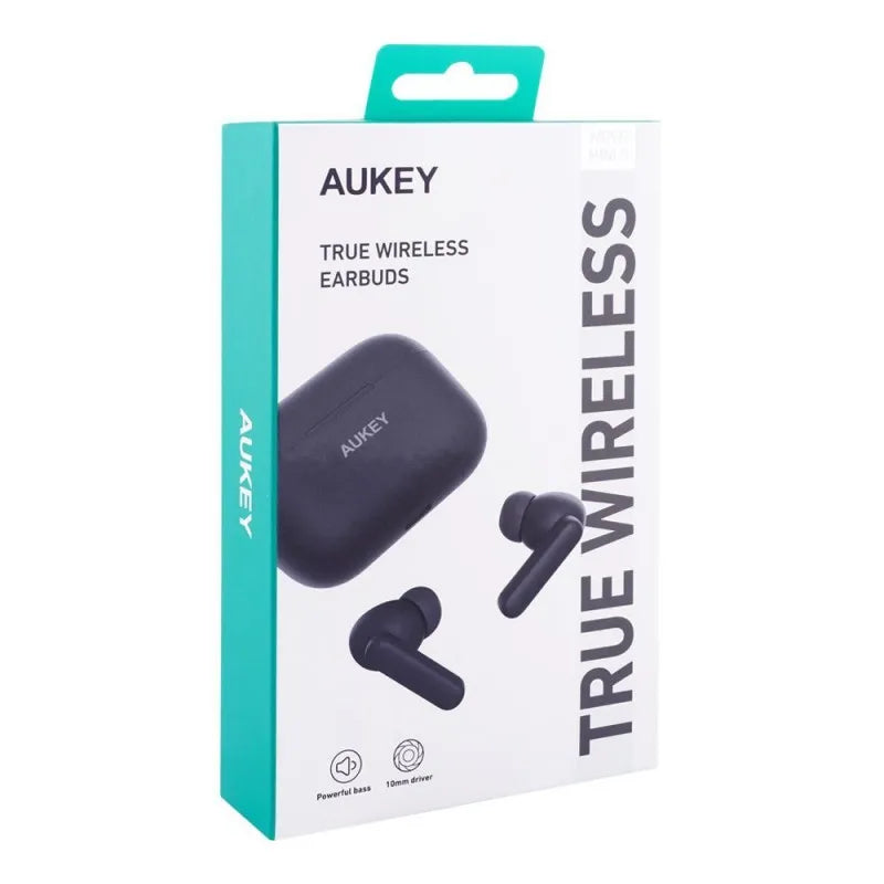 aukey move mini true wireless earbuds, black, ep m1s image2