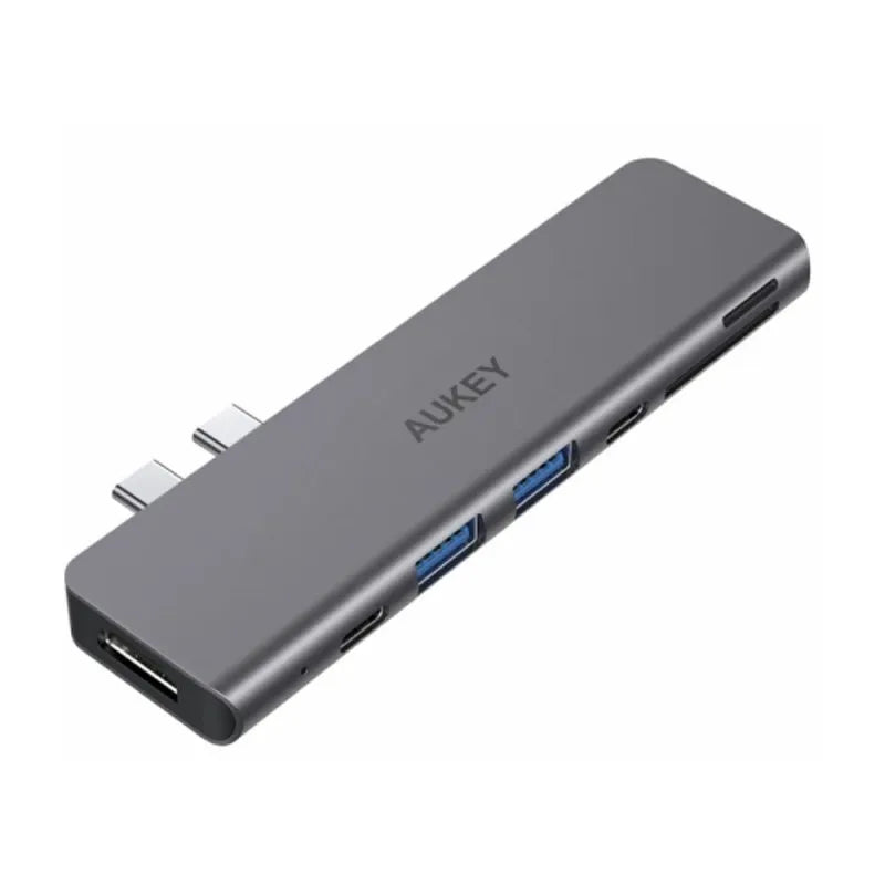 aukey multiport usb c hub, cb c76 main image