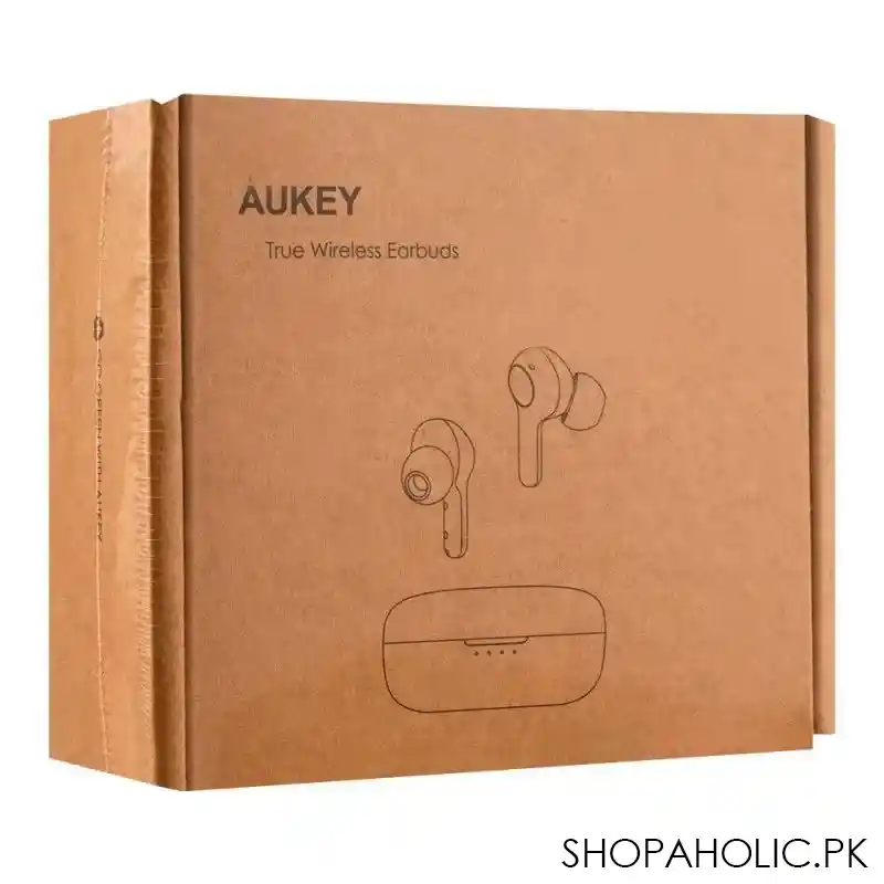 aukey true wireless earbuds, elegant black, ep t25 main image