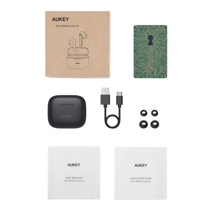 aukey true wireless noise cancelling earbuds, black, ep n5 image4