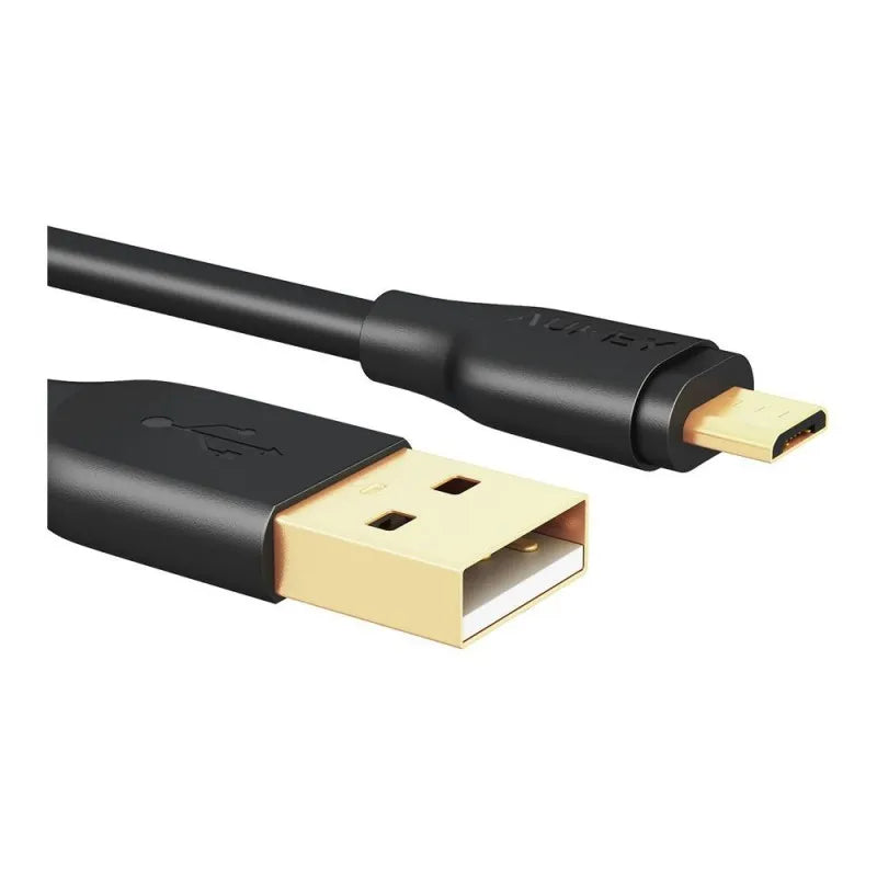 aukey usb 2.0 to micro usb cable, 6.6ft, black, cb md2 image2