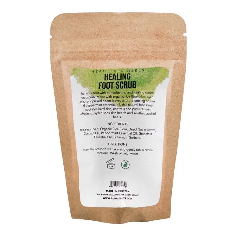 aura head over heels healing foot scrub, 75g image2