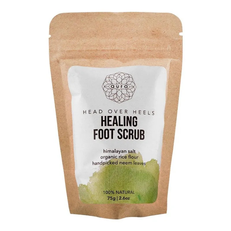 aura head over heels healing foot scrub, 75g main image