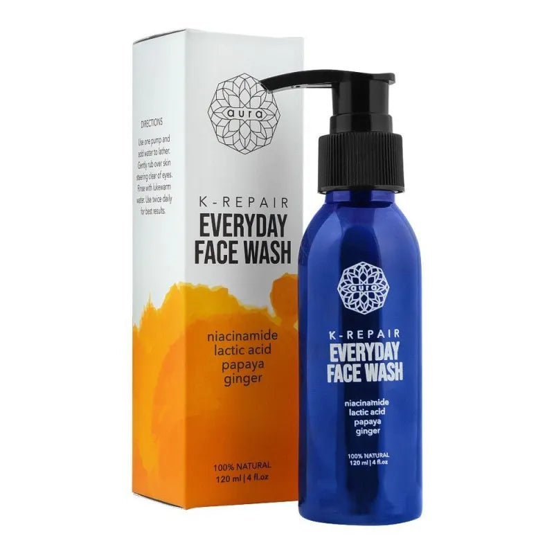 aura k repair everyday face wash, 100% natural, 120ml main image