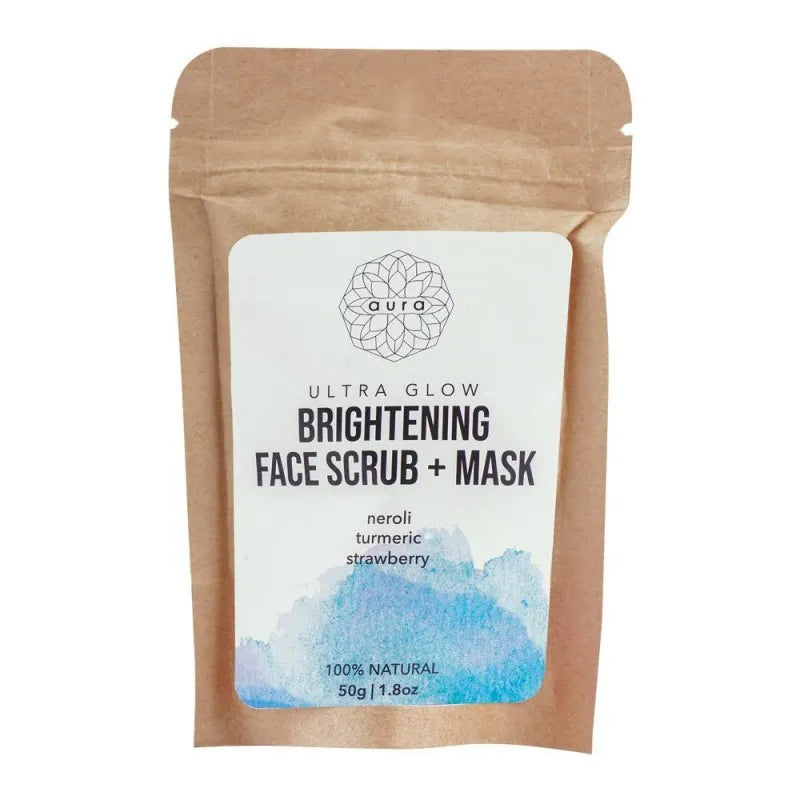 aura ultra glow brightening face scrub + mask, 50g main image