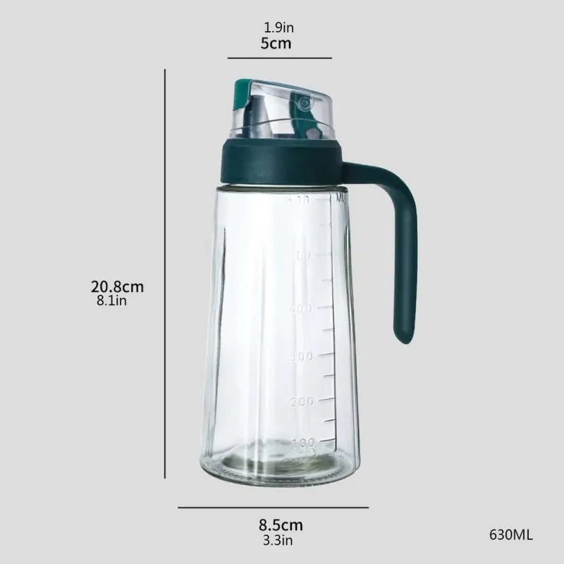 auto flip oil bottle dispenser with handle   630ml image9