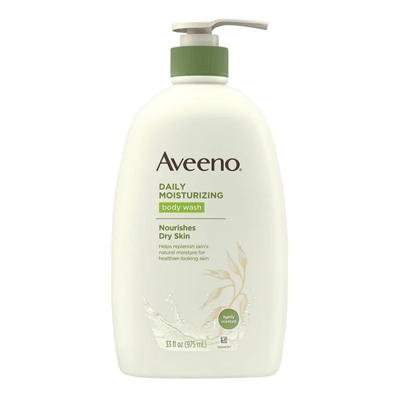 aveeno daily moisturising body wash, lightly scented, 975ml main image