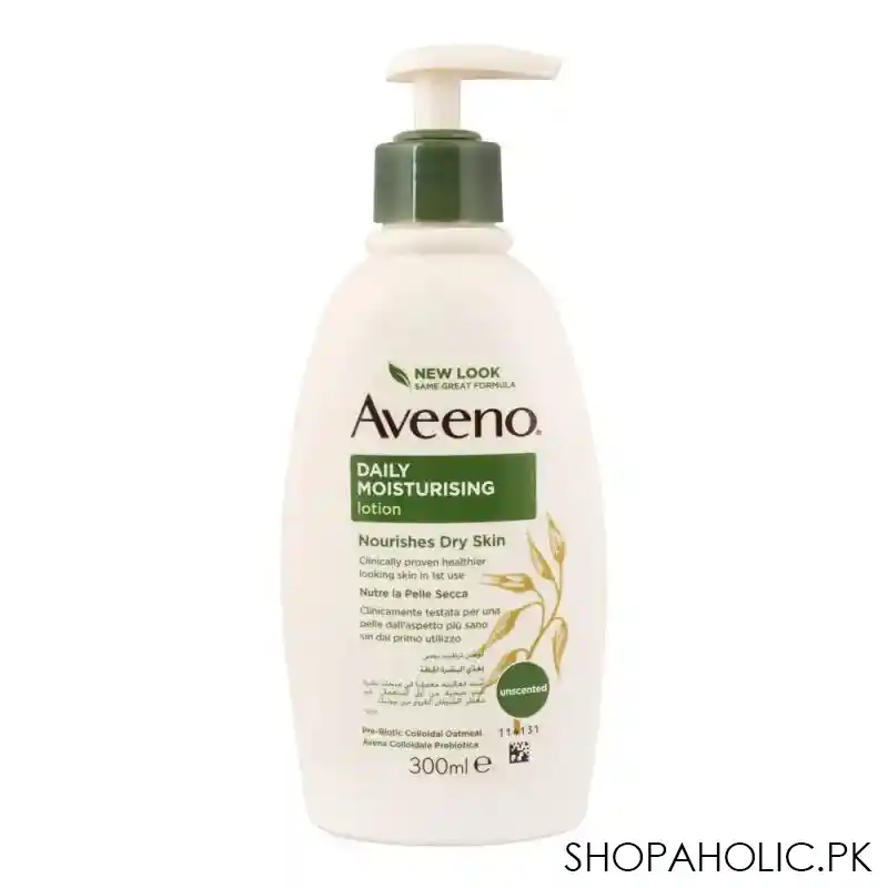 aveeno daily moisturising nourishes dry skin body lotion 300ml image2