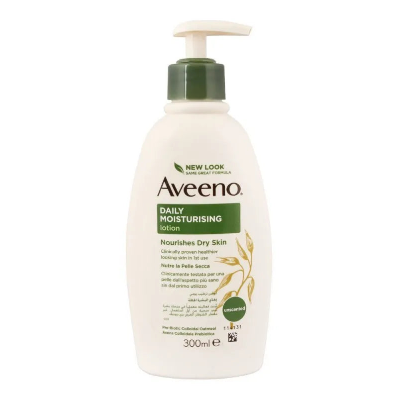 aveeno daily moisturising nourishes dry skin body lotion 300ml image2