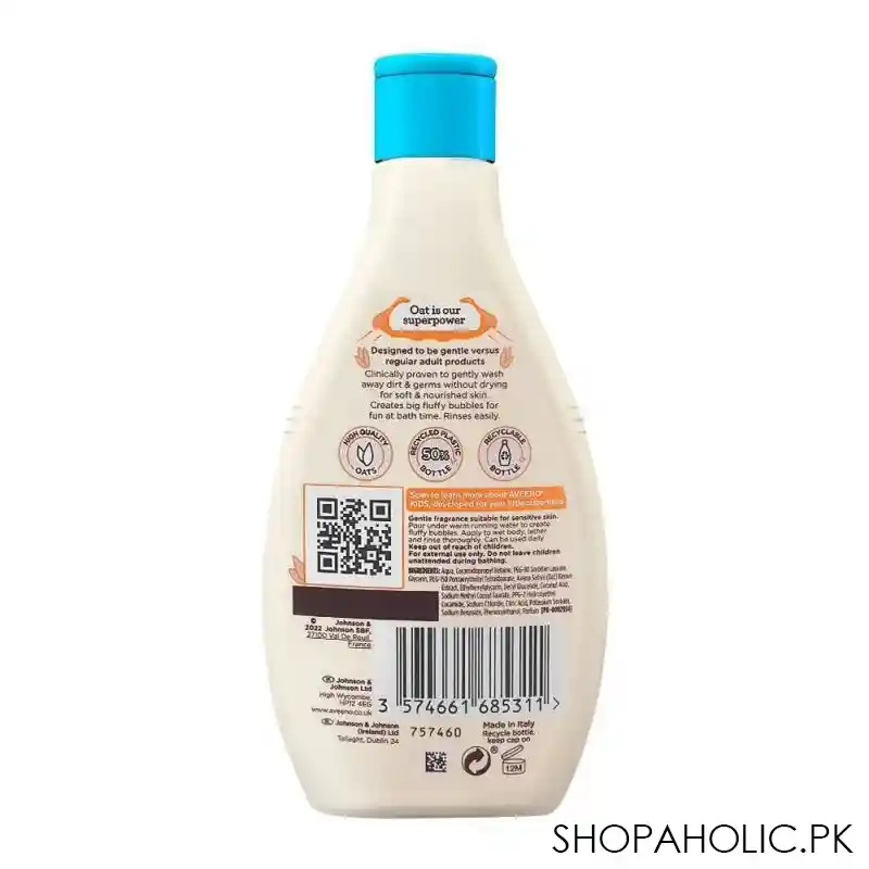 aveeno kids bubble bath & wash, for sensitive skin, 250ml image2