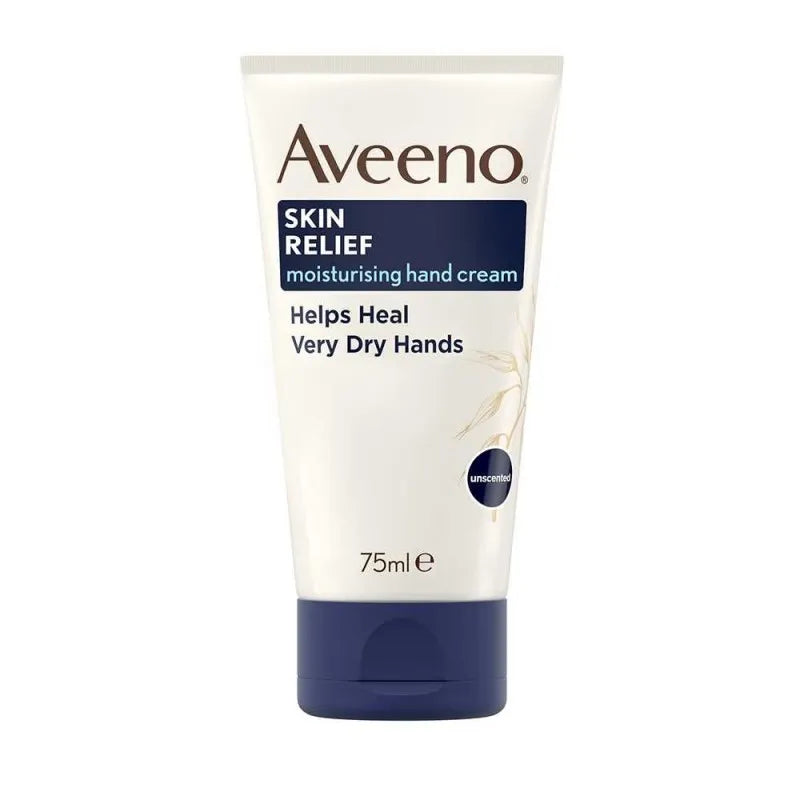 aveeno skin relief moisturising very dry hand cream, unscented, 75ml main image