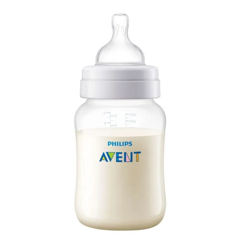 avent anti colic feeding bottle, 1m+, 260ml /9oz, scf813/17 image2