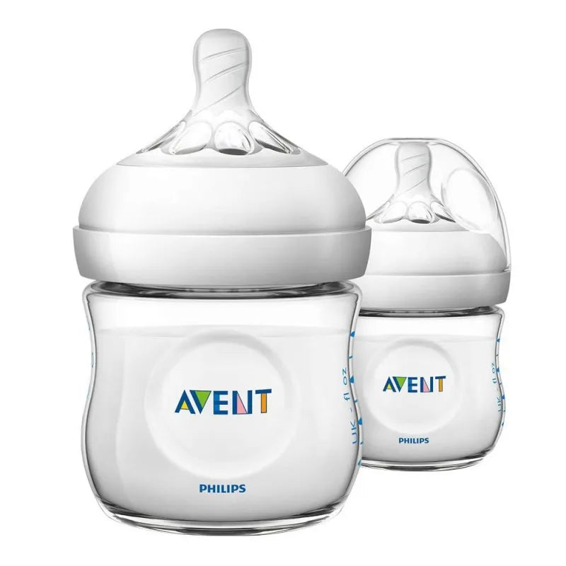 avent natural feeding bottle, 2 pack, 125ml/4oz, scf690/23 main image