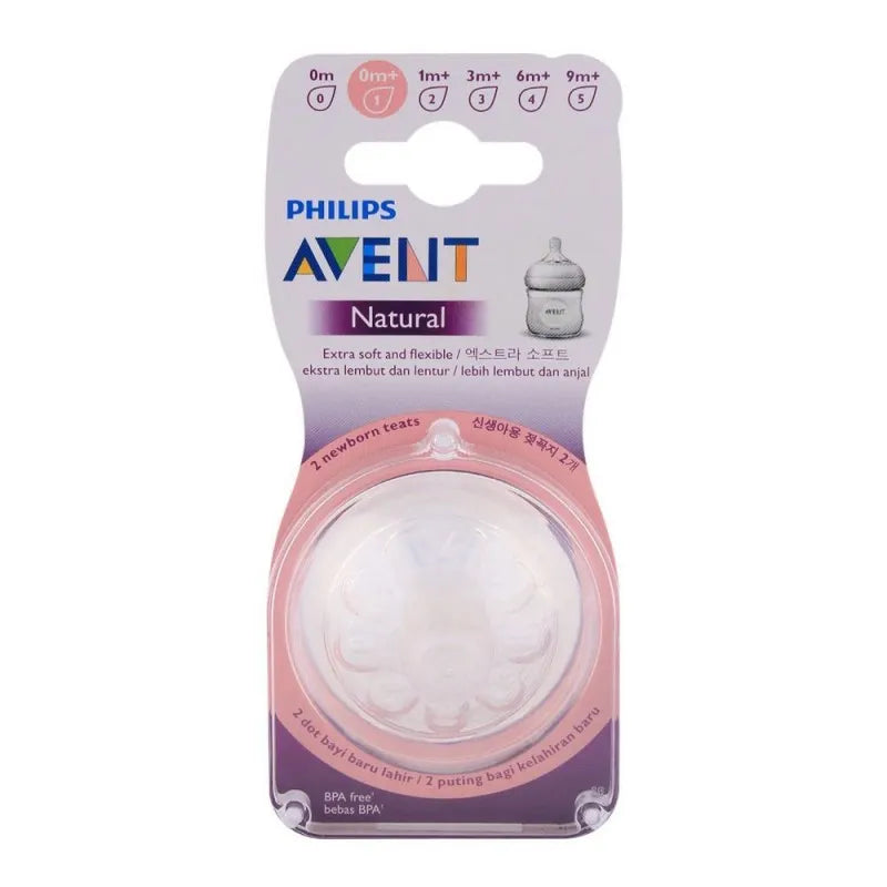 avent natural teat 2 pack 0m   scf651/23 image2