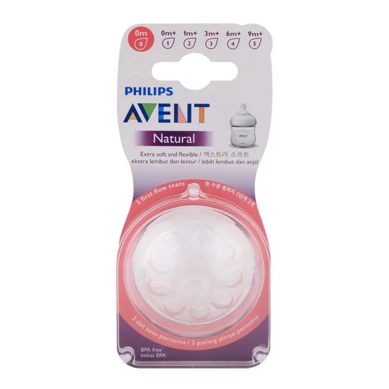 avent natural teat 2 pack 0m   scf657/23 image2