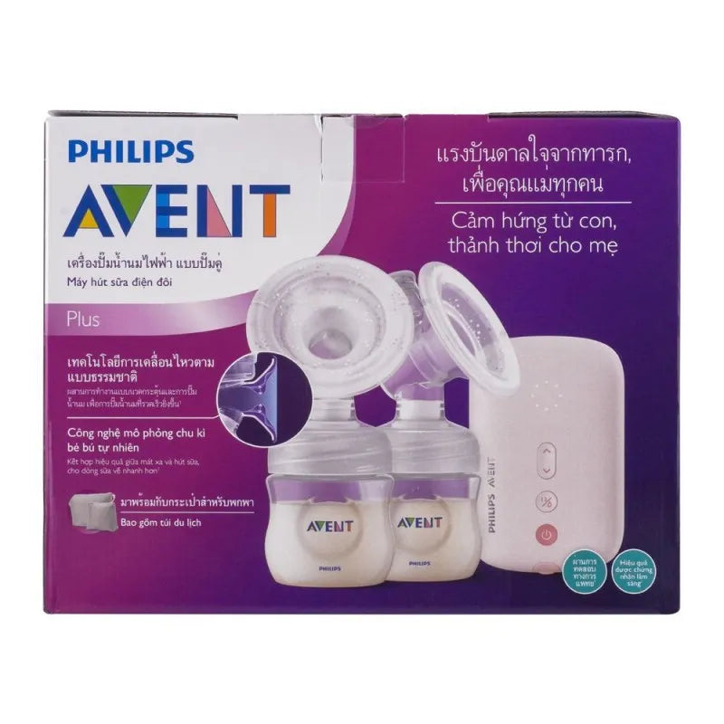 avent plus double electric breast pump, scf393/11 image2