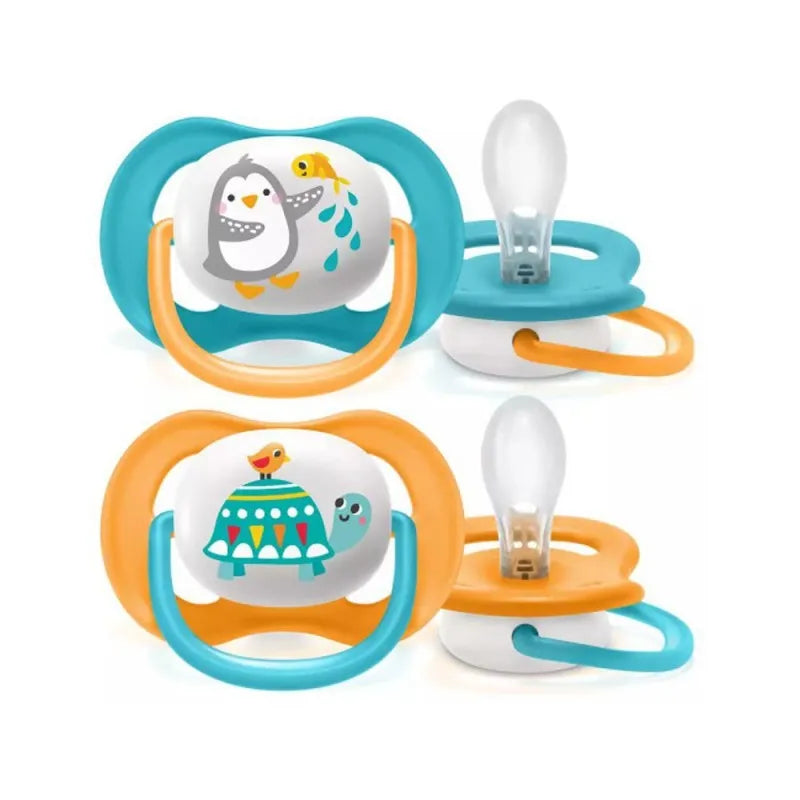 avent ultra air animals soothers, 2 pack, 6 18m, scf080/07 main image