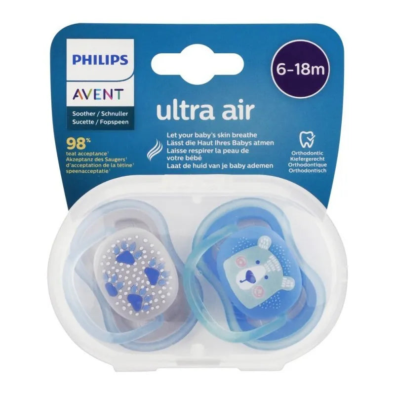 avent ultra air soothers, 2 pack, 6 18m, scf085/03 image2