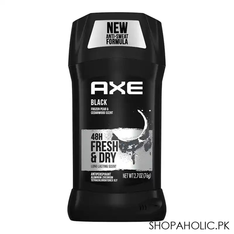 Axe Black All-Day Dry Antiperspirant Deodorant Stick, 48 Hours Lasting, Sweat & Odor Protection, 76g - Main Image