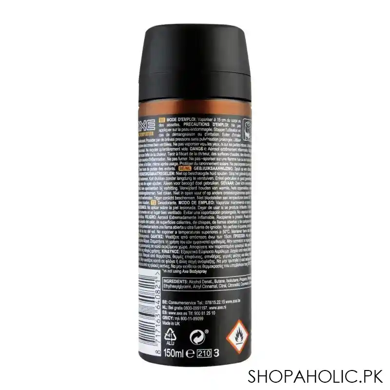 axe dark temptation 48h fresh deodorant spray for men, 150ml image2