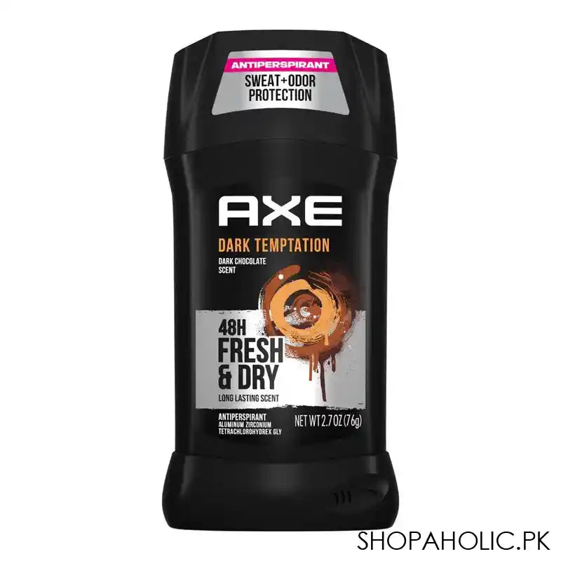 Axe Dark Temptation All-Day Dry Antiperspirant Deodorant Stick, 48 Hours Lasting, Sweat & Odor Protection, 76g - Main Image