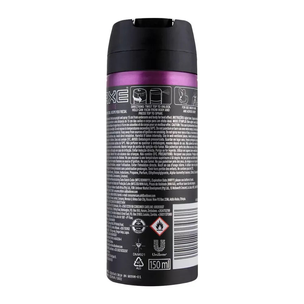 axe excite 48h fresh deodorant spray for men, 150ml image2