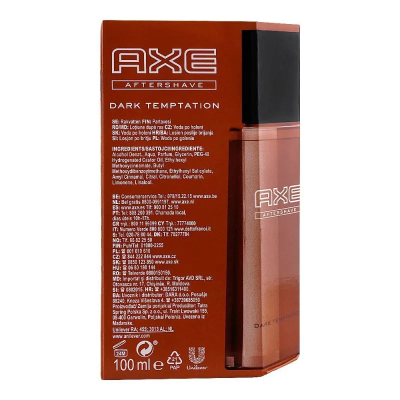 axe intense chocolate dark temptation after shave, 100ml image2