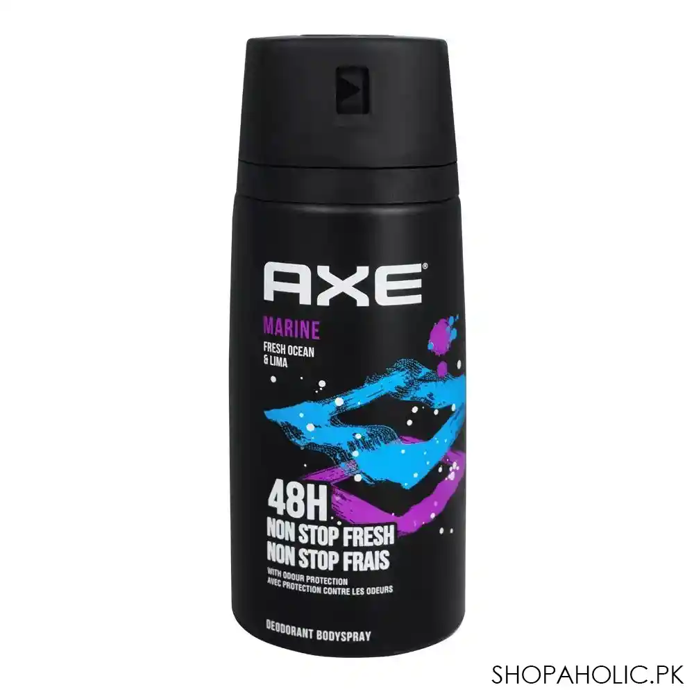 axe marine fresh ocean & lima 48h non stop fresh deodorant body spray, for men, 150ml main image