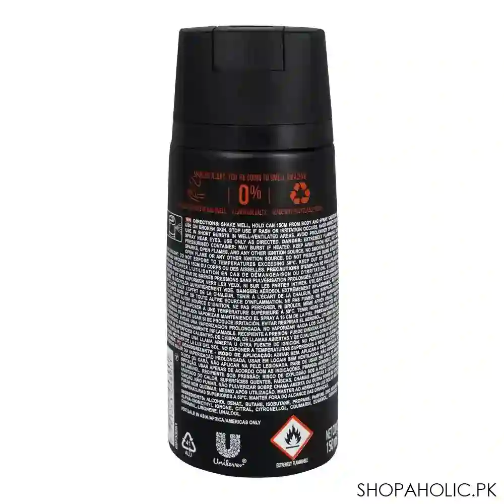 axe musk canella & ambar 48h non stop fresh deodorant body spray, for men, 150ml image2